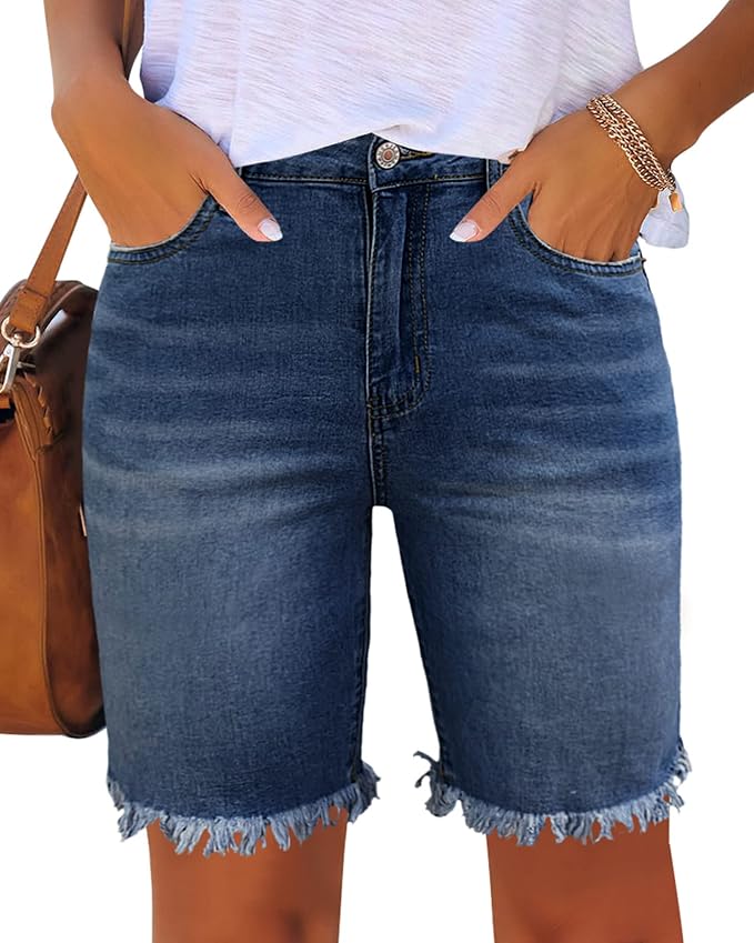 Raw Hem-denim Blue