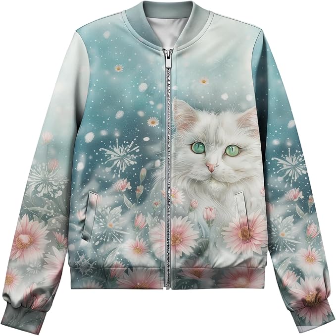 Cat White Green