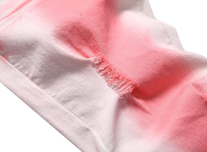 White Red Printed - Stretch