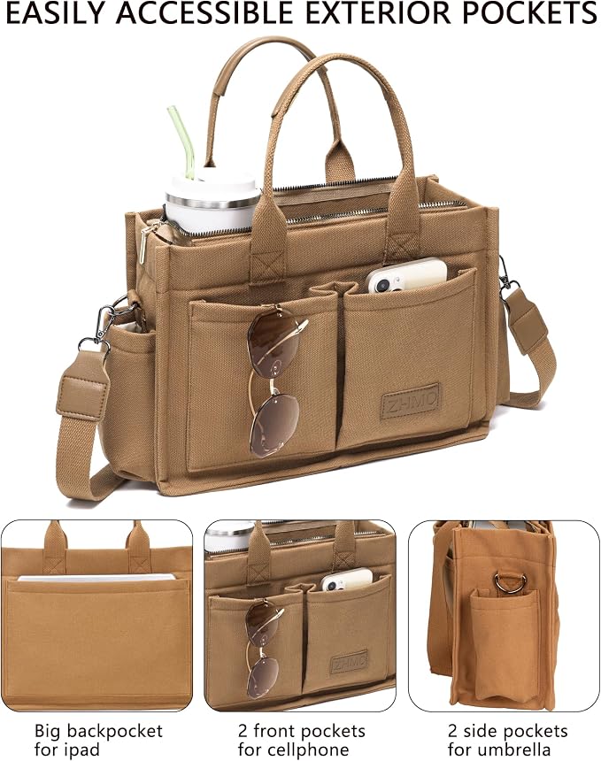 New Upgrade Brown With Compartments and Side Cup Holders