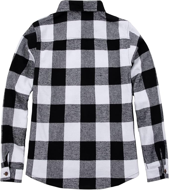 Heavy Fabric Unlined Buffalo Black and White