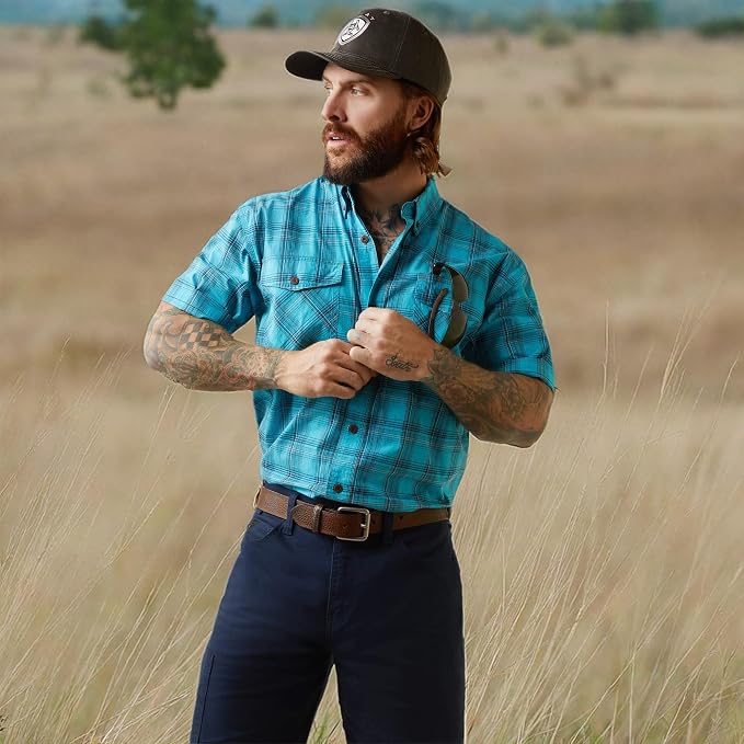 Bachelor Button Plaid
