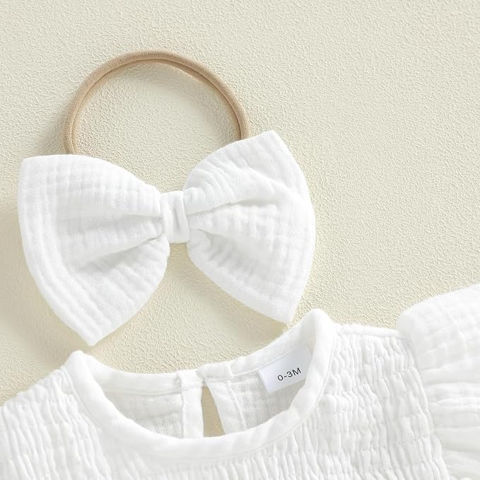 Smocked White
