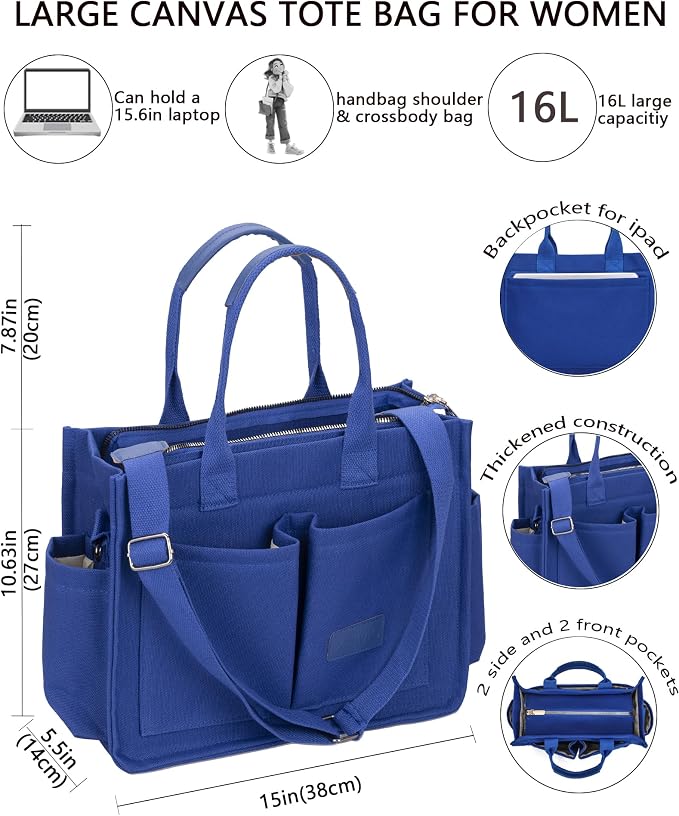 New Upgrade Navy Blue With Compartments and Side Cup Holders