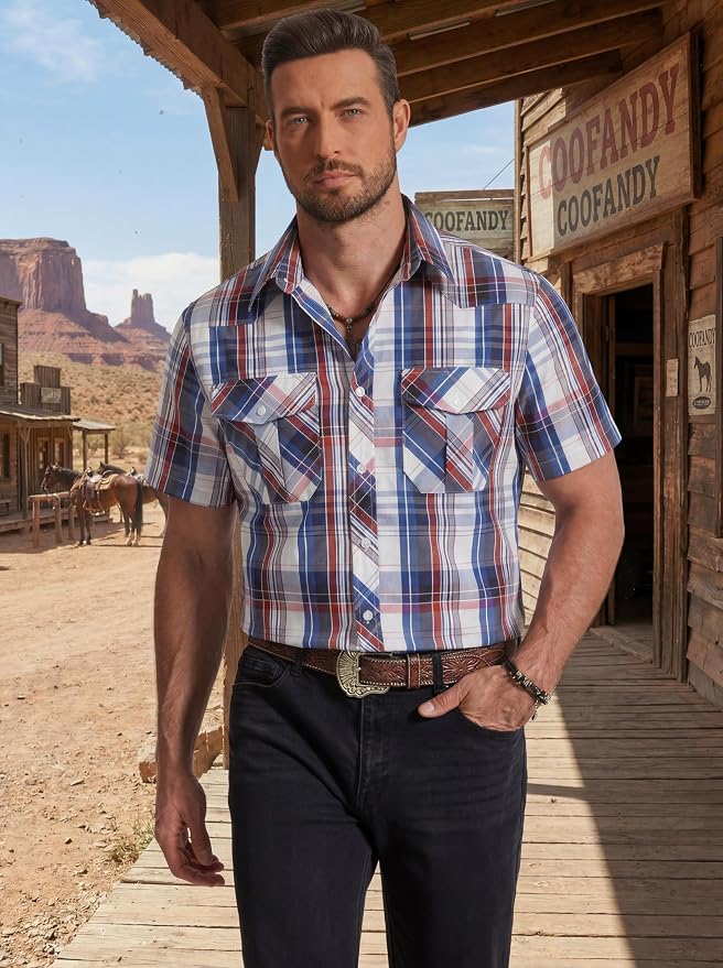 Red,blue,white Plaid
