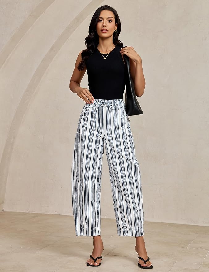 White Blue Stripe