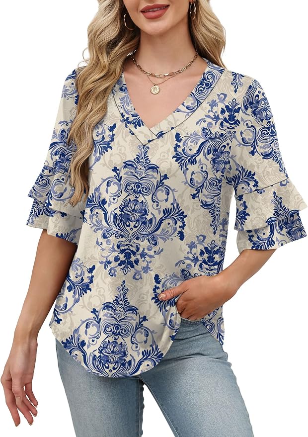 Ethnic Blue Floral