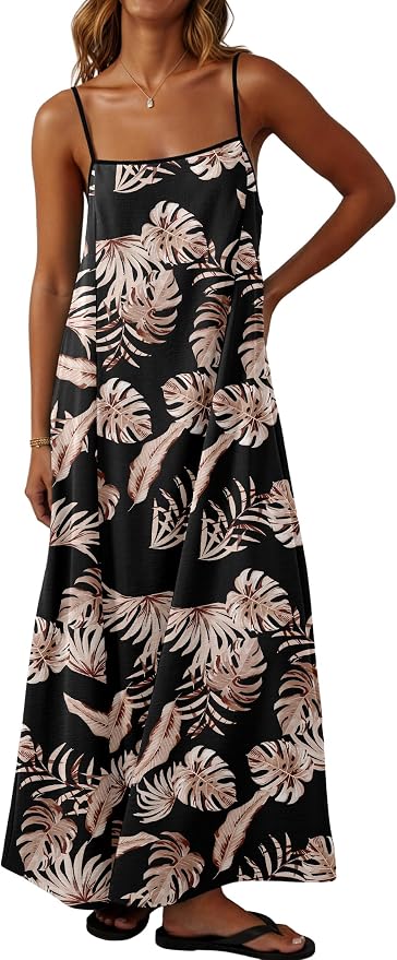 Leaf Print Black
