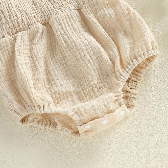 Smocked Beige