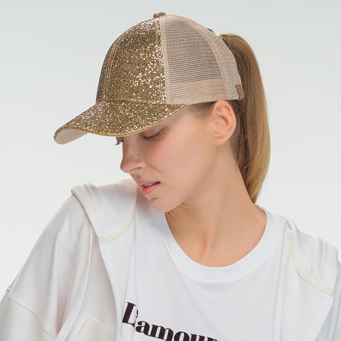 Glitter Mesh-gold
