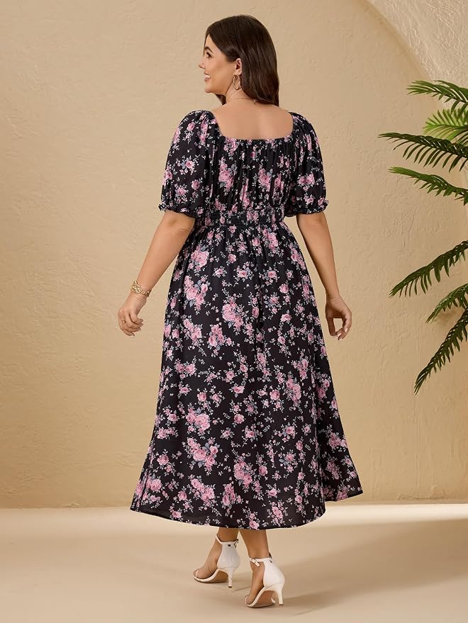 Black Pink Floral