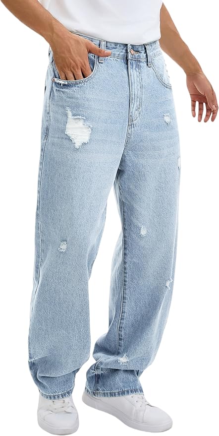 C#light Blue Ripped