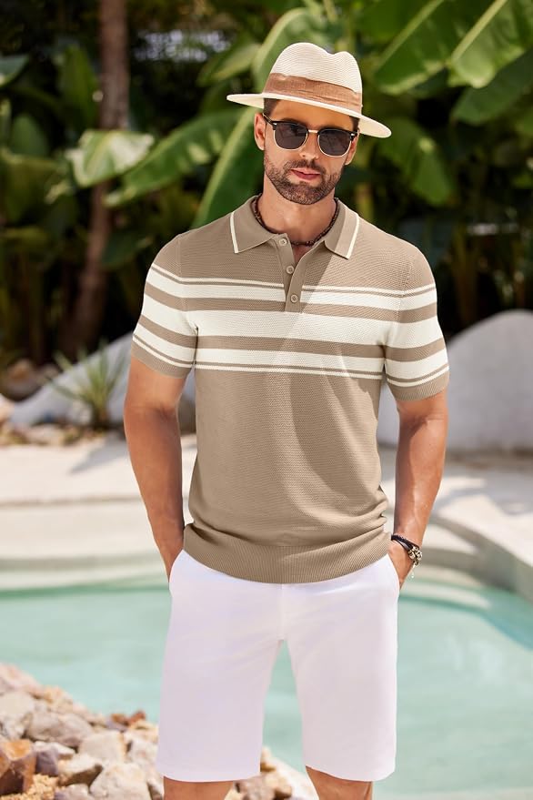 Khaki With White Stripes