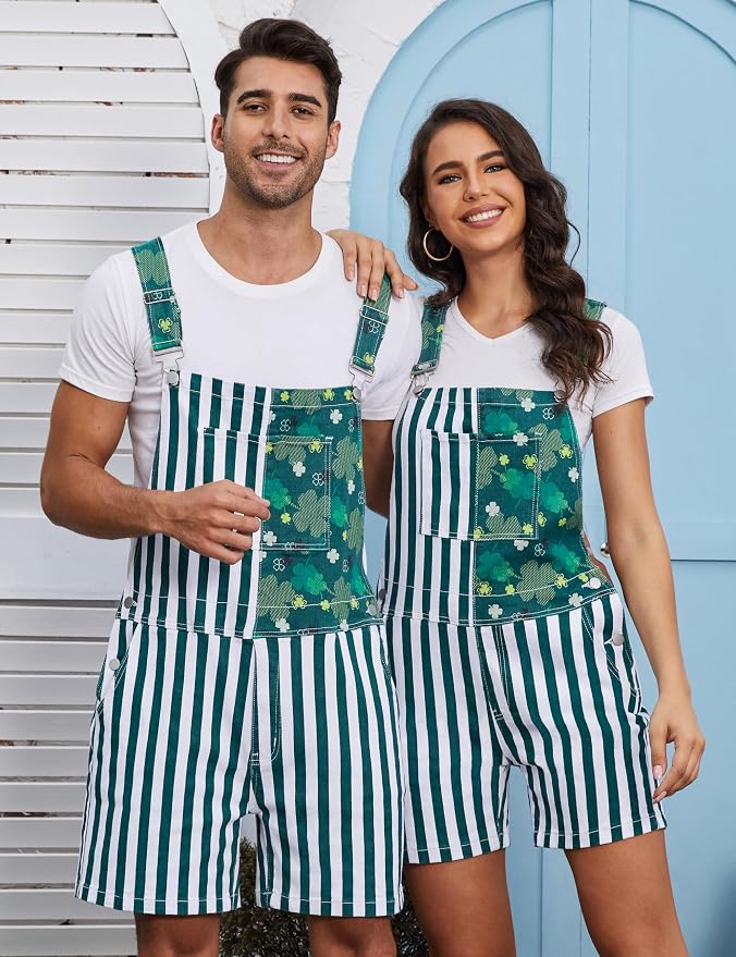 M-green White Stripes