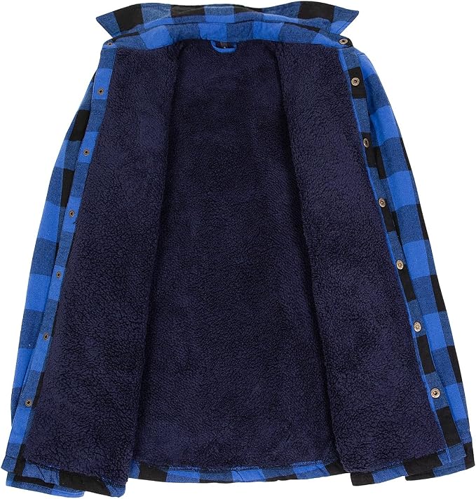 Sherpa Lined Buffalo Plaid Blue