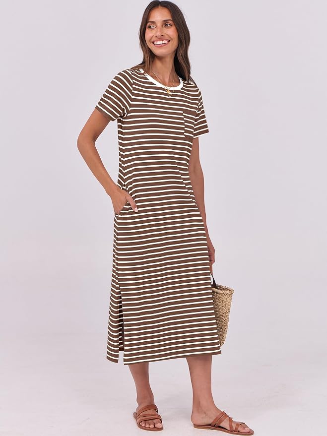 Brown White Stripe