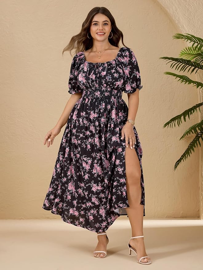 Black Pink Floral