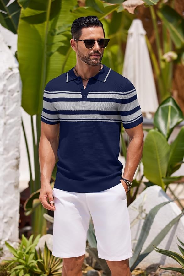 Blue With Gray Stripes