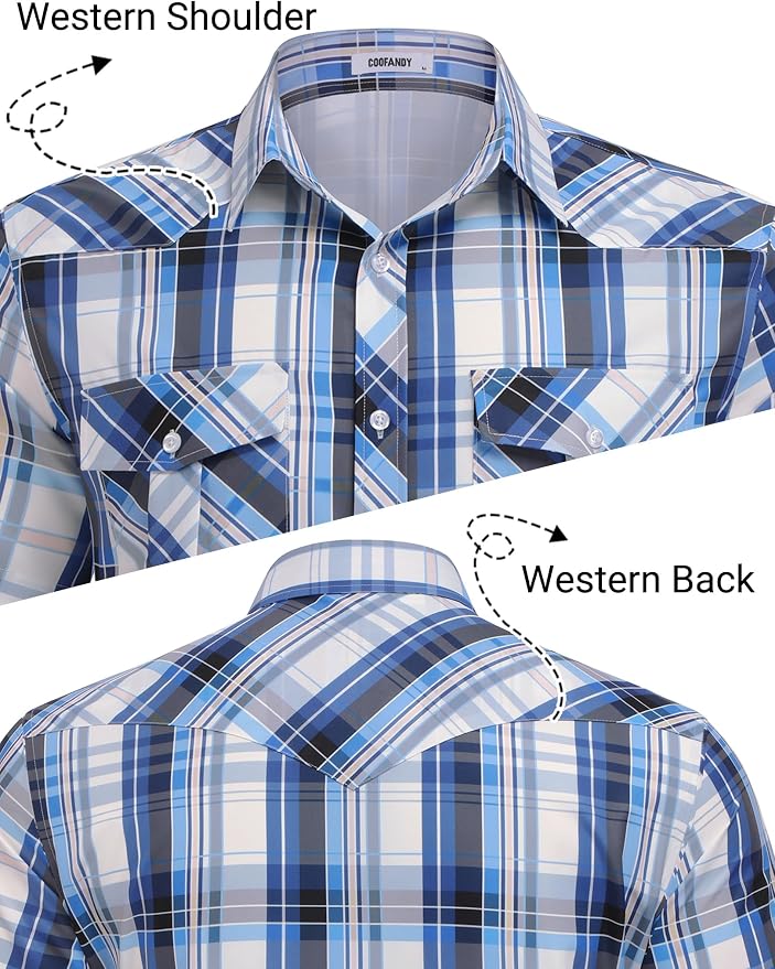 Blue,white,khaki Plaid