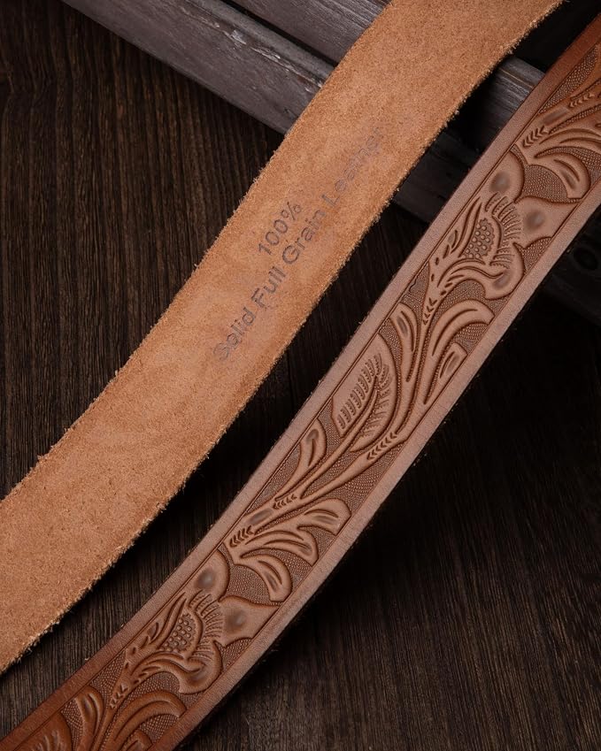Full Grain Floral Brown