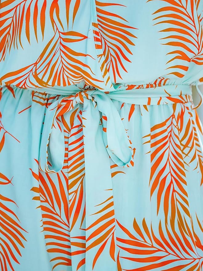 Teal/Orange Leaves