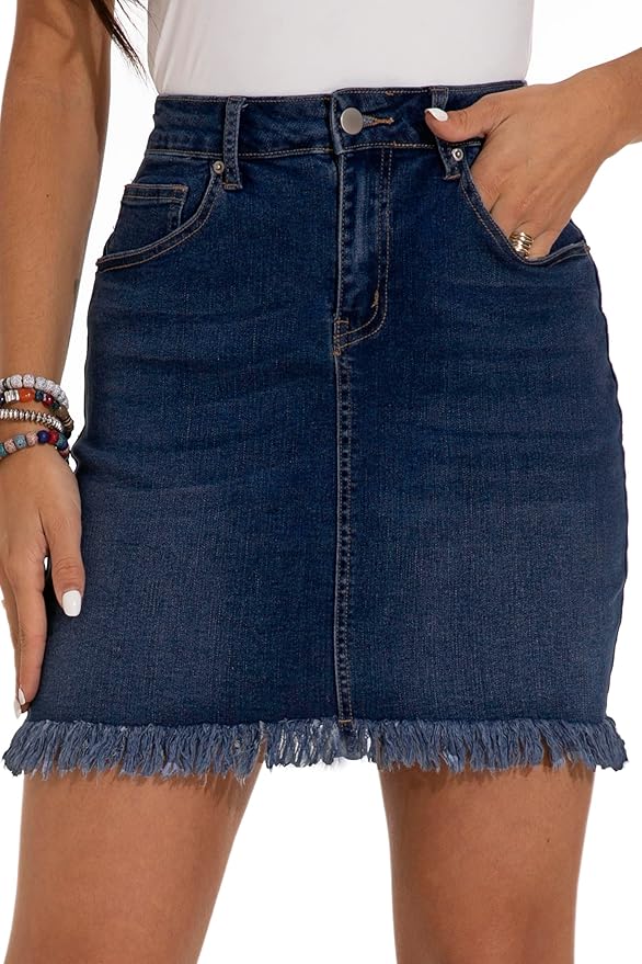 Raw Hem Dark Blue