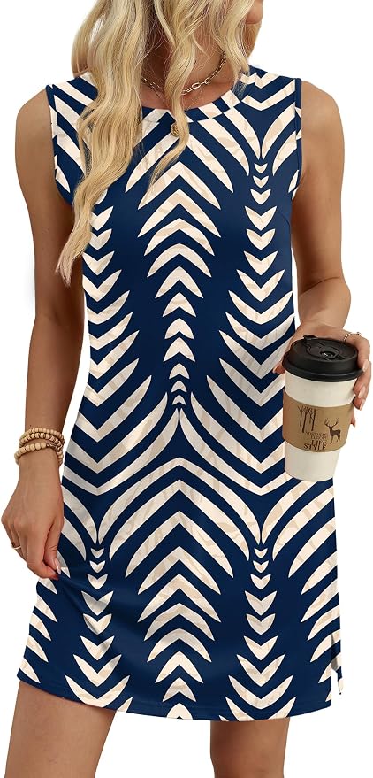 Blue Apricot Stripe
