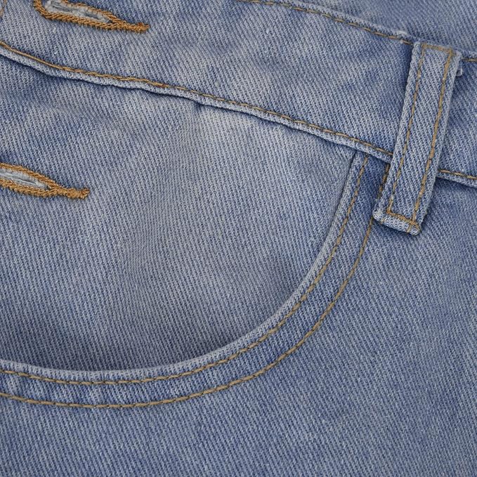 26#wash Denim Jumpsuit-light Blue