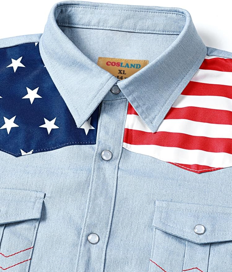 Light Blue American Flag