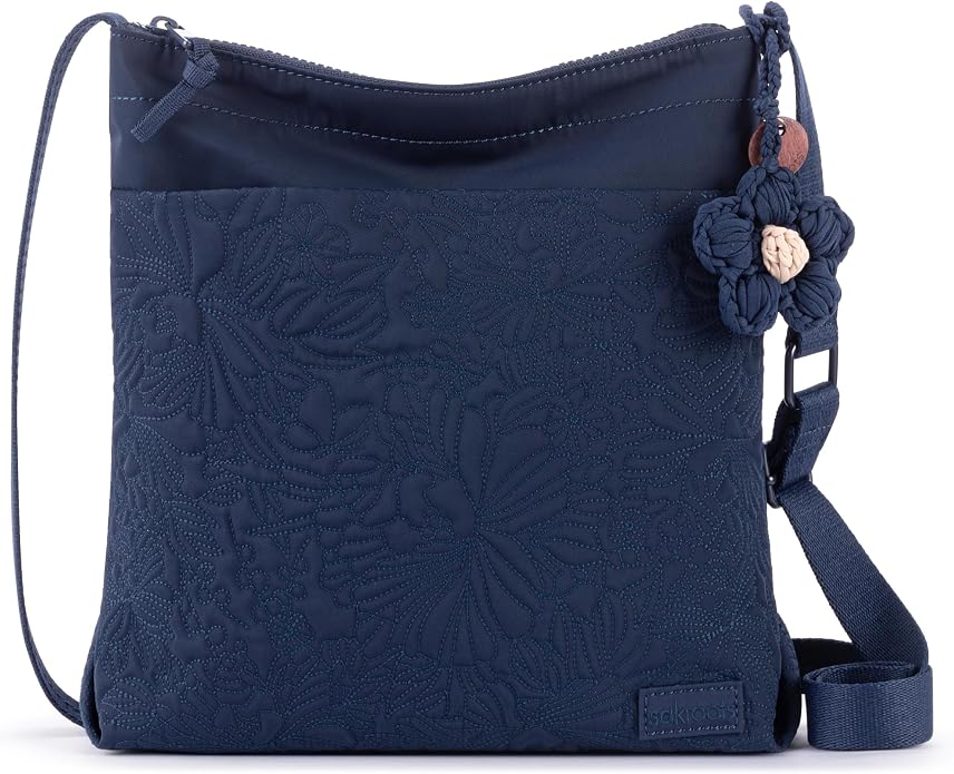 Navy Flower Quilt