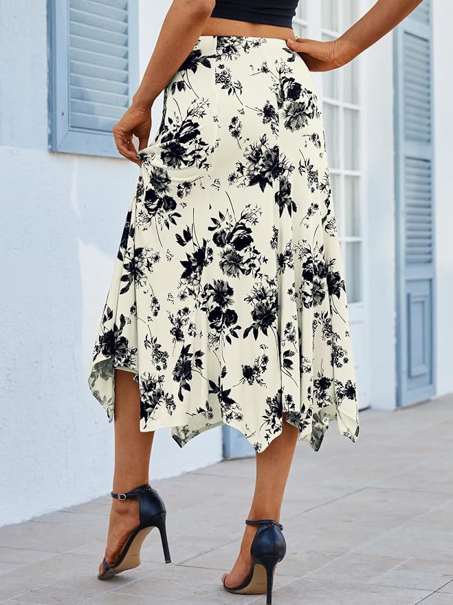 Apricot-black Floral
