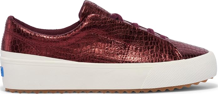 Burgundy Embossed Leather