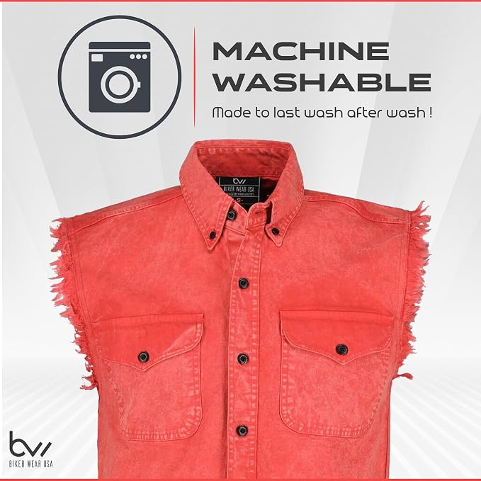 Stone Wash Red