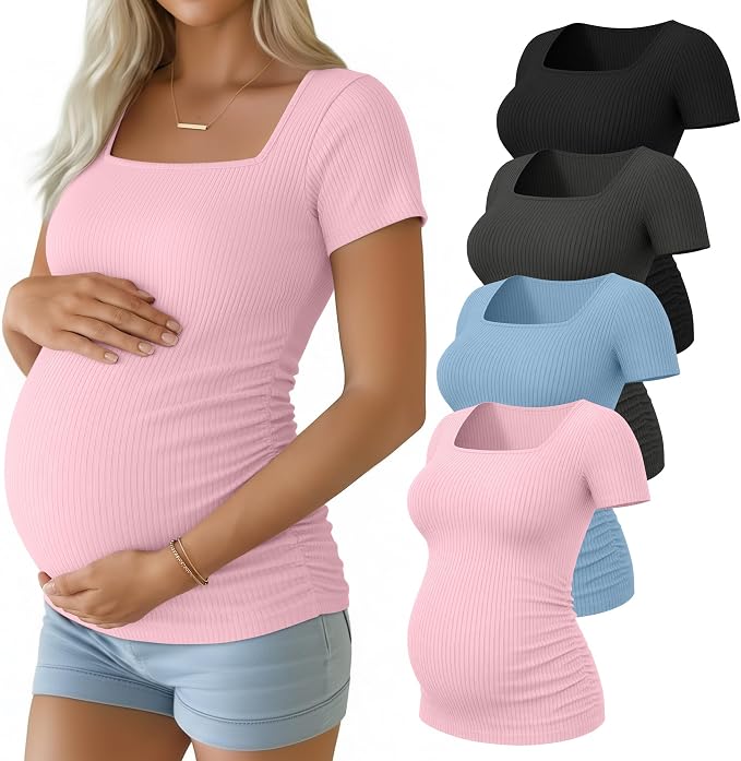Black, Dark Gray, Light Blue, Pale Pink