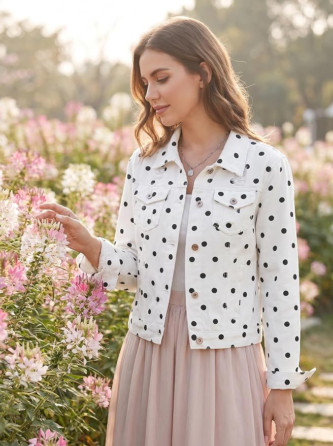 White Polka Dot