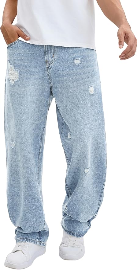 C#light Blue Ripped