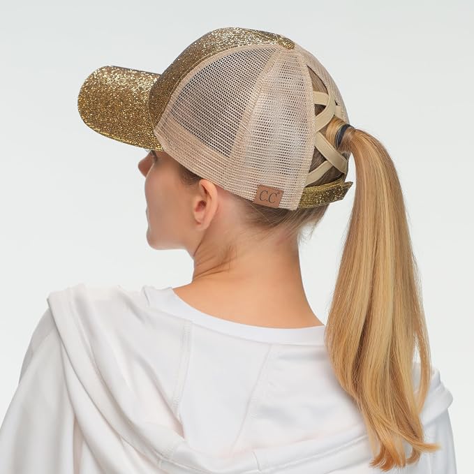 Glitter Mesh-gold