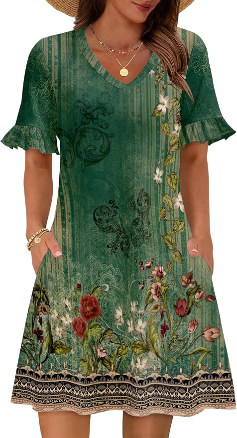 Green Floral