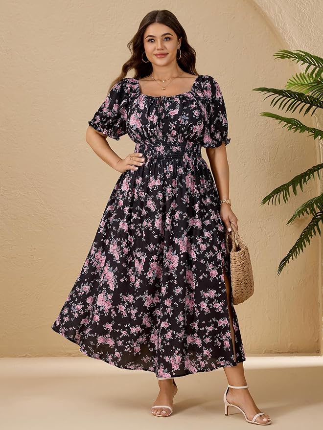 Black Pink Floral