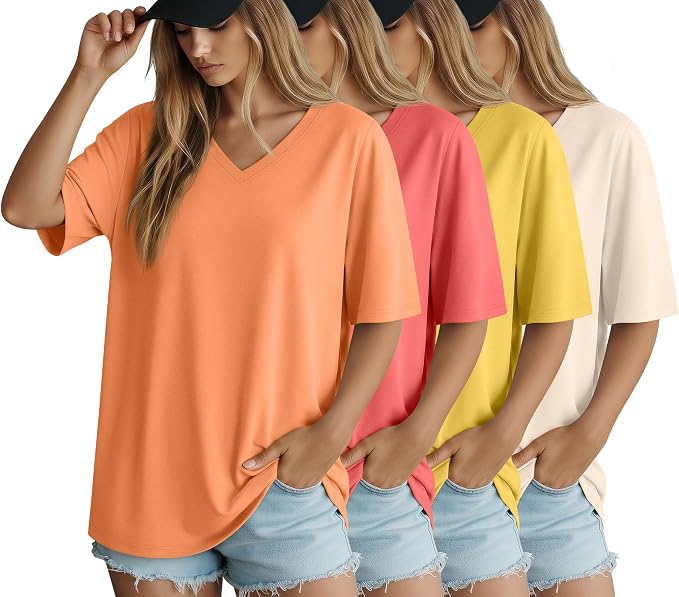Cream, Lemon Yellow, Coral Pink, Orange Yellow