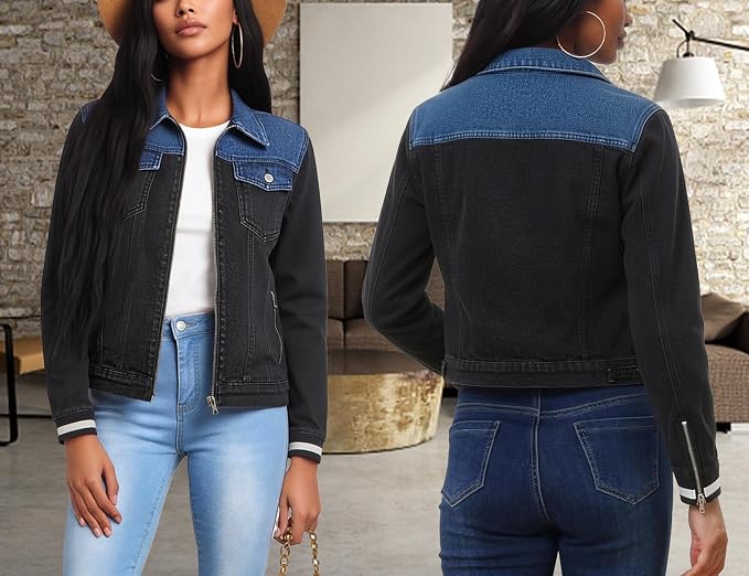 Black Jean Denim Jackets