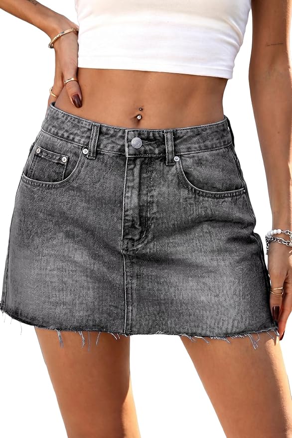 Grey Black Denim
