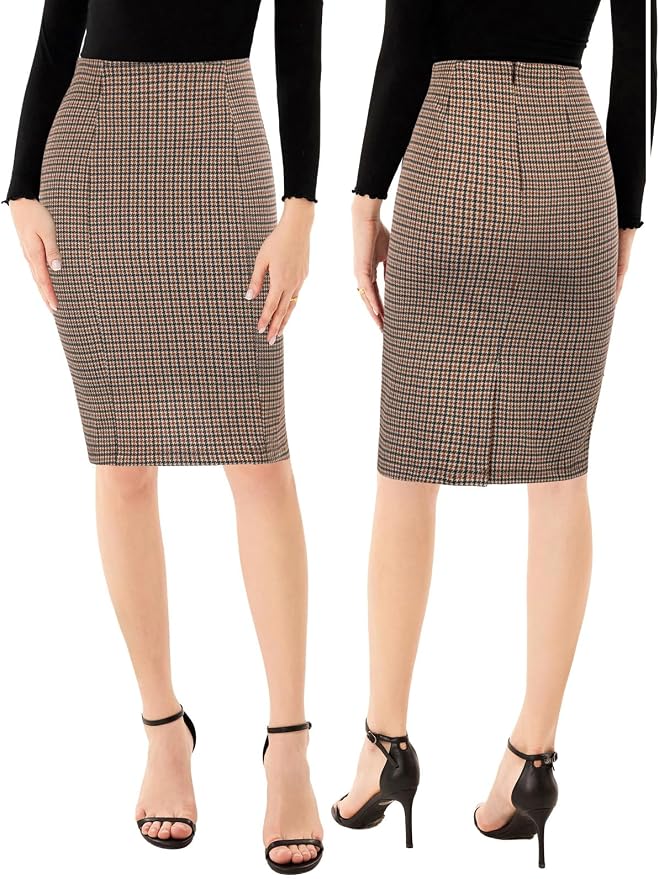 Plaid Black Khaki