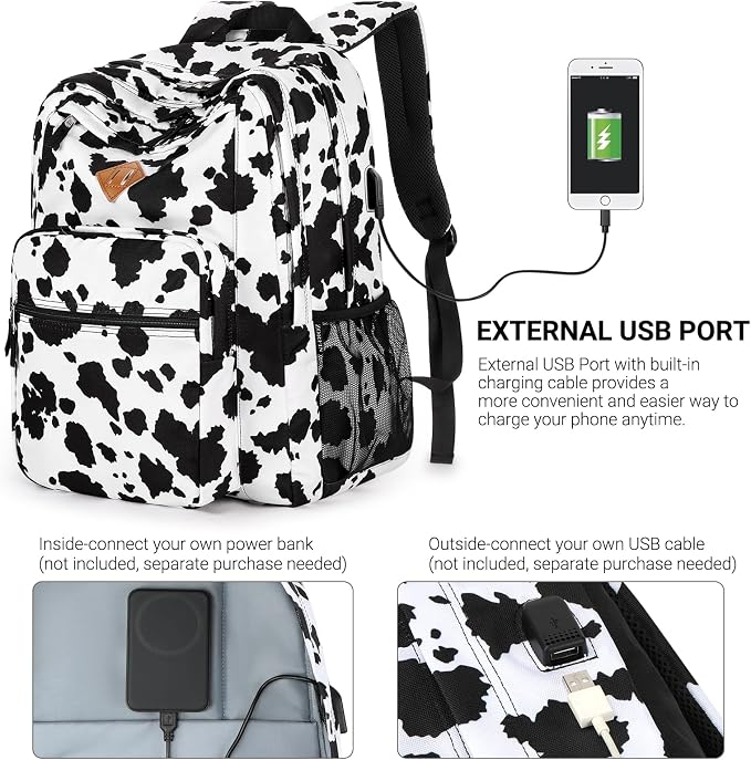 Cow Print Black