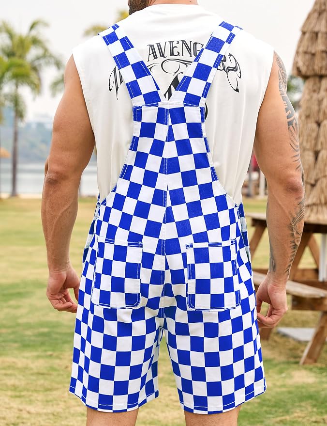 Blue and White Checkered