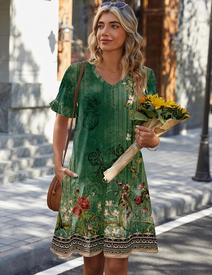Green Floral