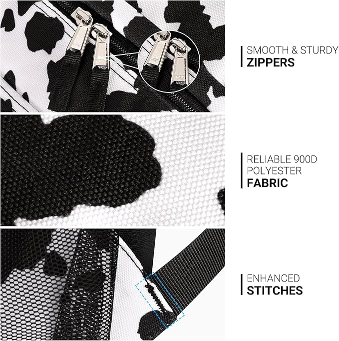 Cow Print Black