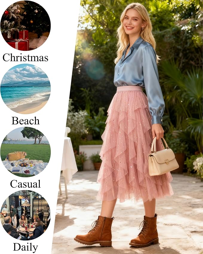 Sequin Blush Pink