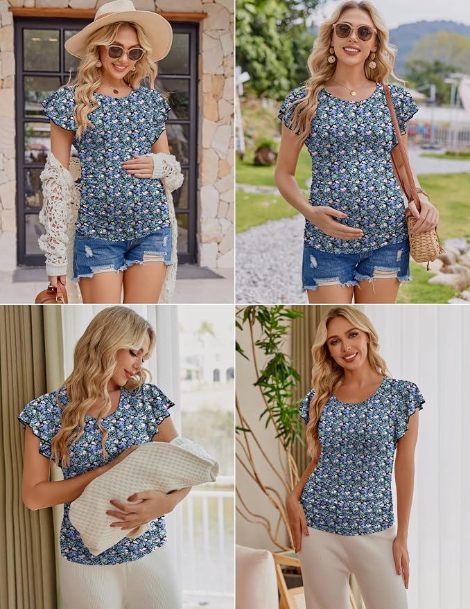 Black / White / Blue Floral(3pcs)