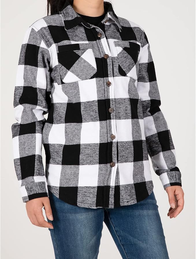 Heavy Fabric Unlined Buffalo Black and White